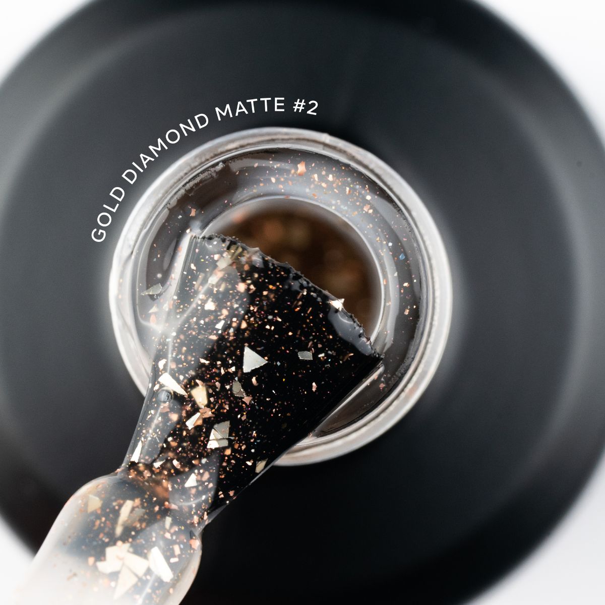Top Coat - Gold Diamond Matte #2