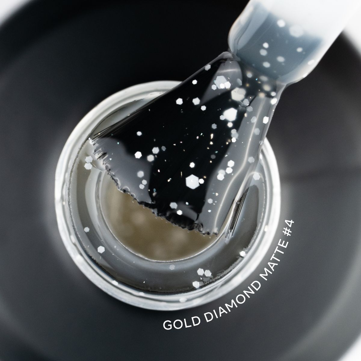 Top Coat - Gold Diamond Matte #4