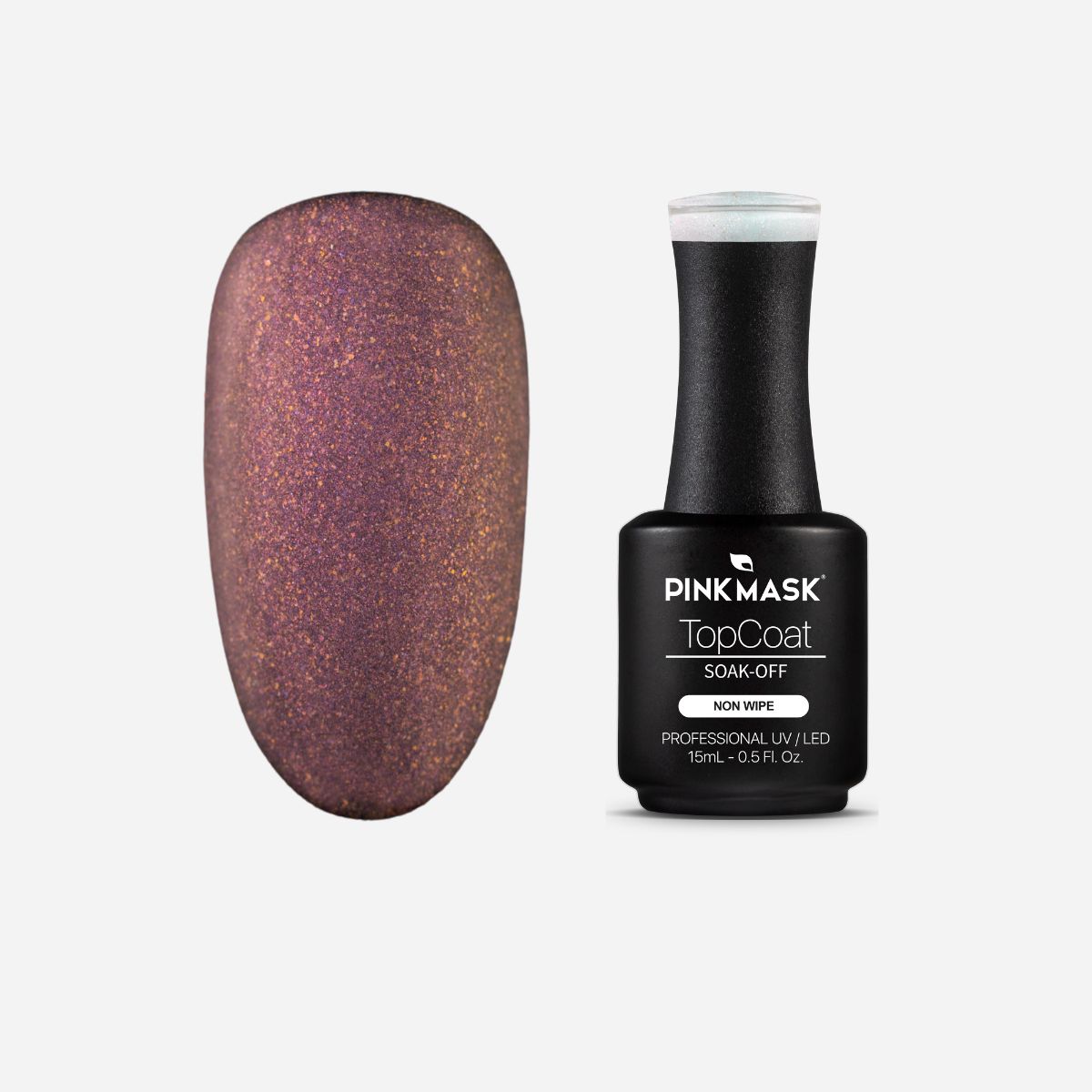 Velvet Top Coat - Pink Mask - matte effect with subtle glimmers