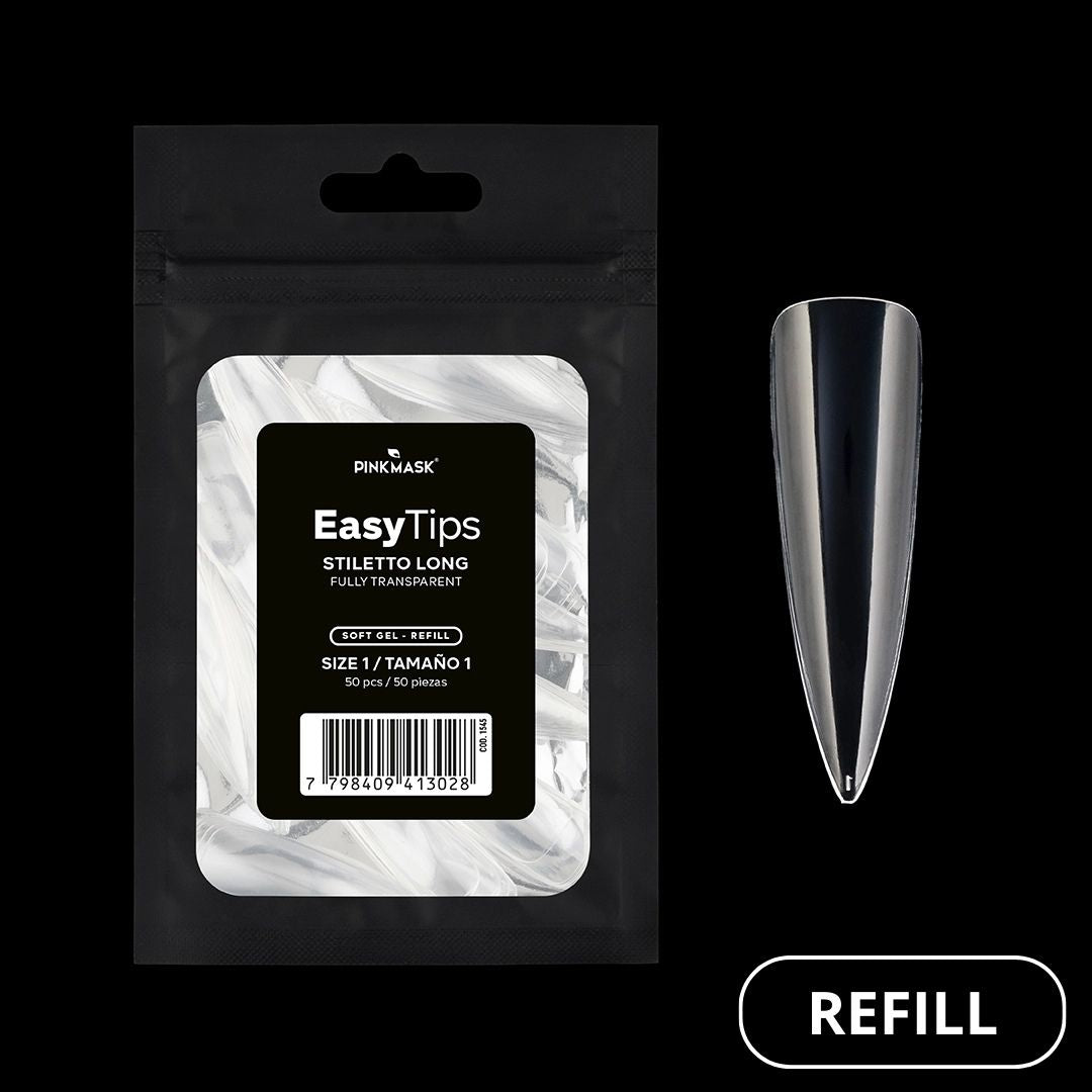 Easy Tip - Stiletto Long - Refill