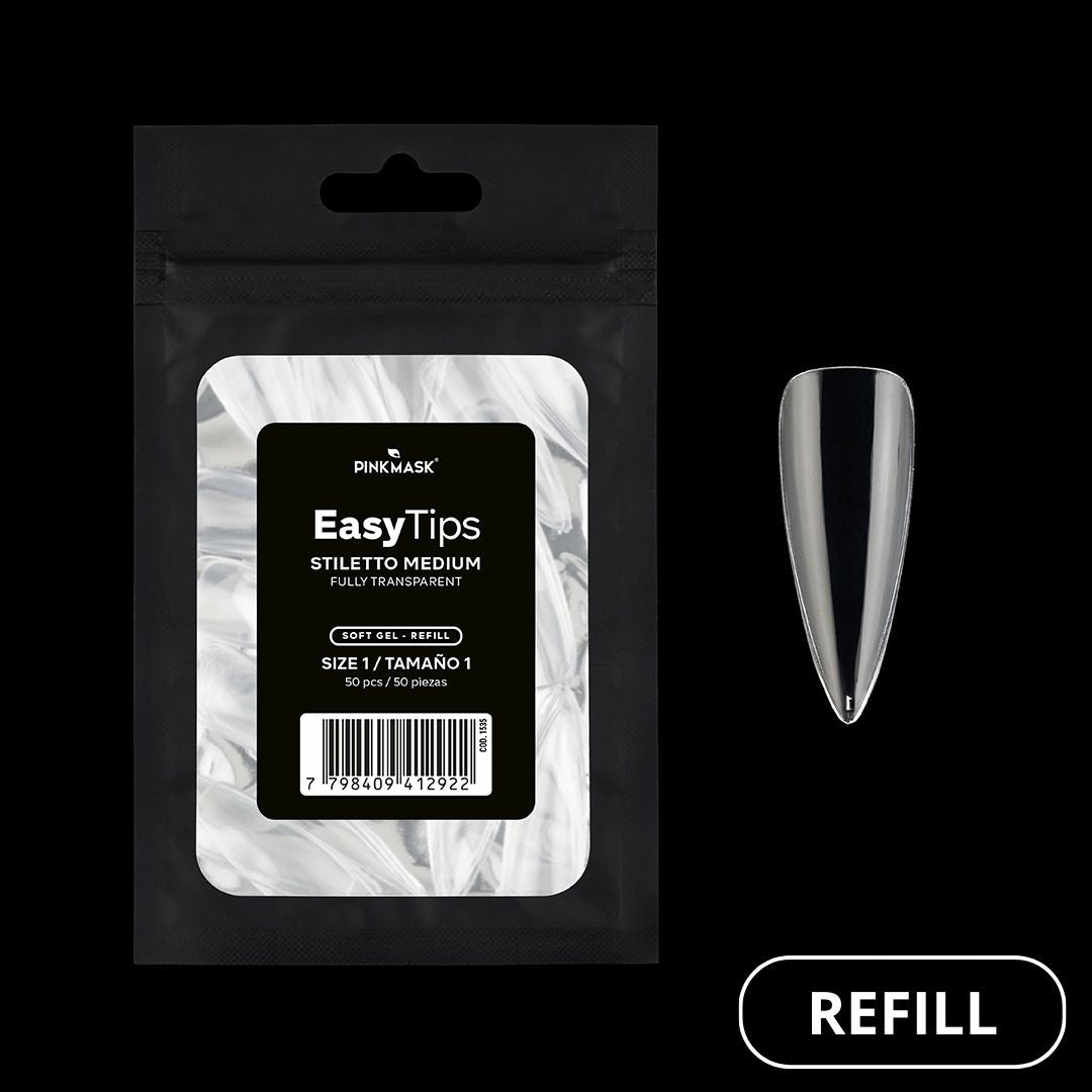 Easy Tip - Stiletto Medium -  Refill