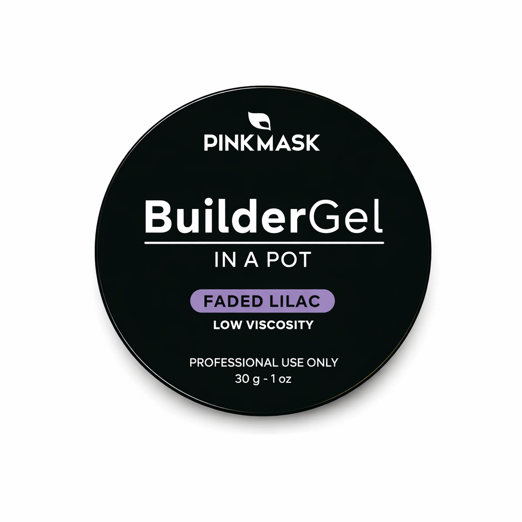 Builder Gel in a Pot - Pink Mask - gel for sculpting and nail repair.
