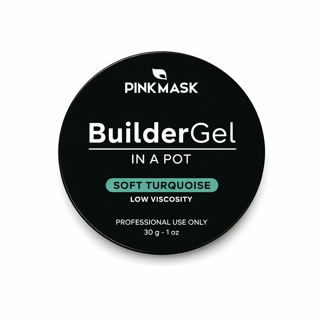 Builder Gel in a Pot - Pink Mask - gel for sculpting and nail repair.