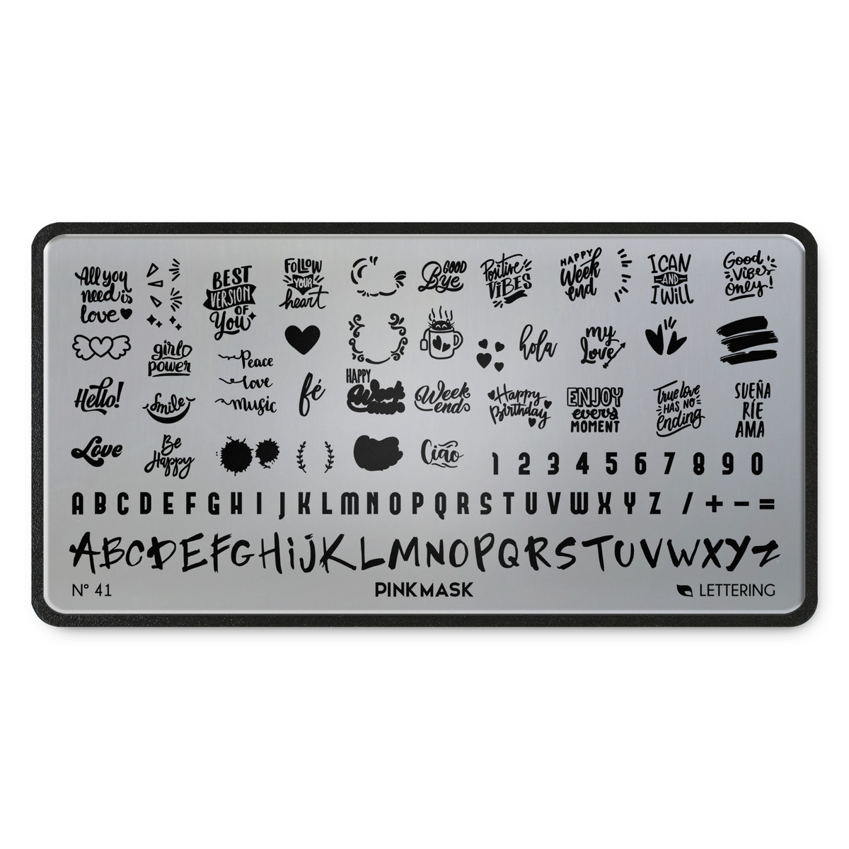 Nails Stamping Plate - LETTERING