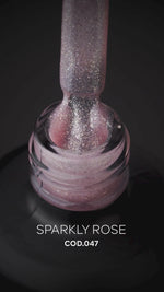 Rubber Base Coat -Sparkly Rose