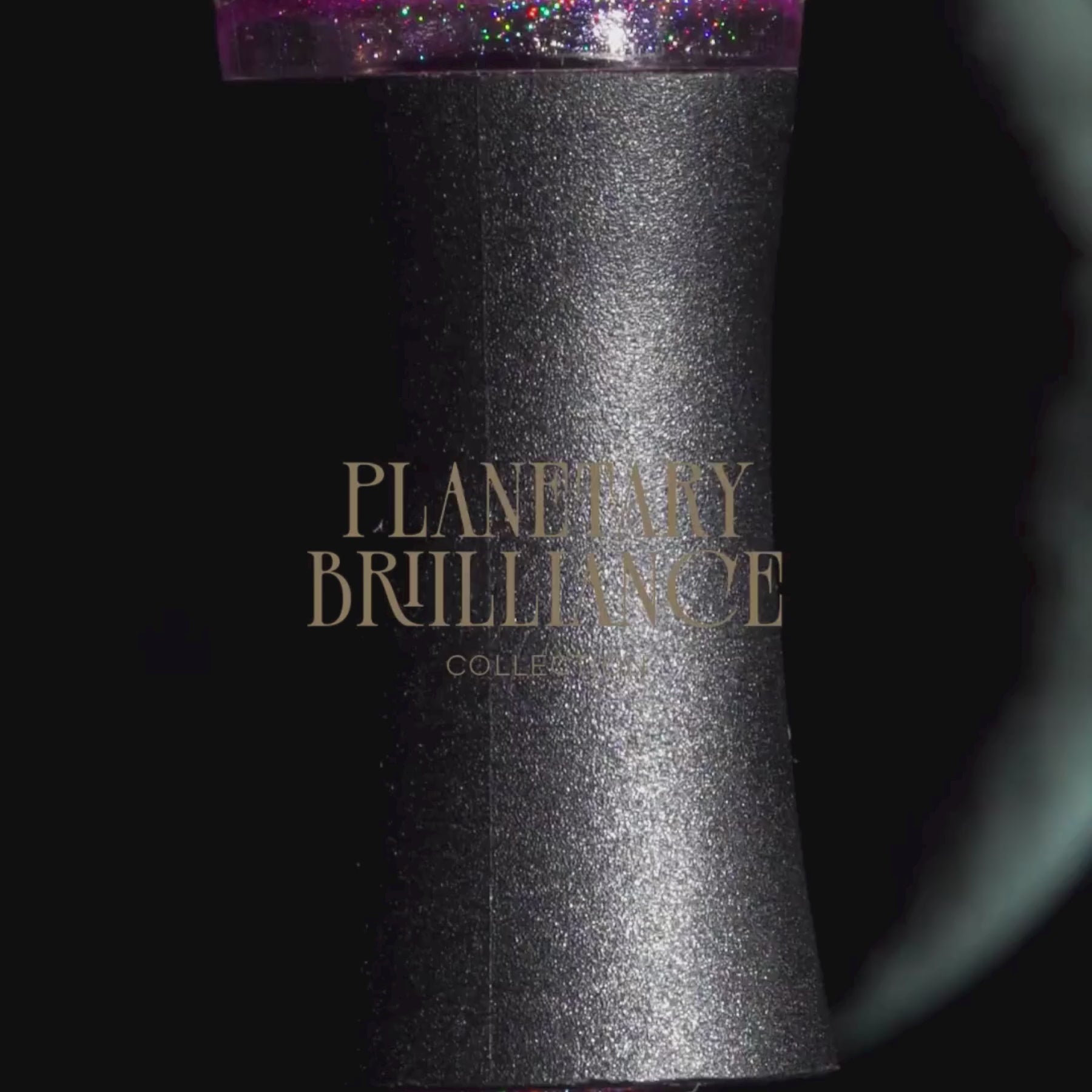 translucent Gel Colors with a holographic Cat Eye effect