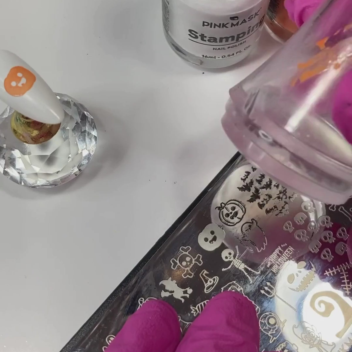 Nails Stamping Plate - BOO - halloween