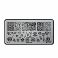 stamping nail - stamping nail art - stamping nail art gel polish - stamp nails - gel stamping nails - placa para stamping - placa metalica  - kit stamping - stamping plate scraper - 