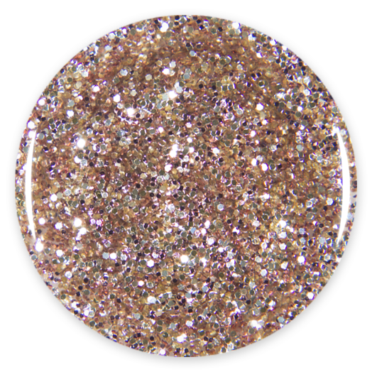 Glitter Gel Color - Pink Mask - vibrant nail polish with sparkling glitter for nail designs