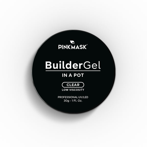 Builder Gel in a Pot - Clear - Pink Mask USA - Gel Polish