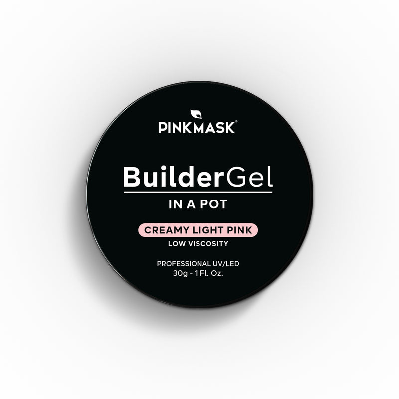 Builder Gel in a Pot - Creamy light pink - Pink Mask USA - Gel Polish
