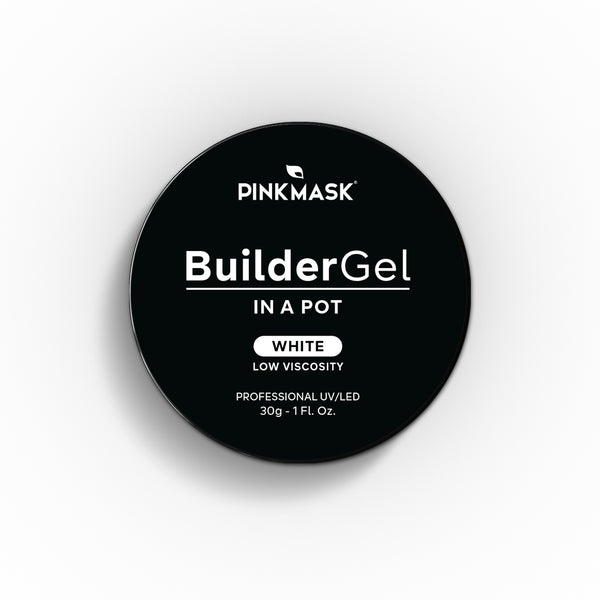 Builder Gel in a Pot - White - Pink Mask USA - Gel Polish
