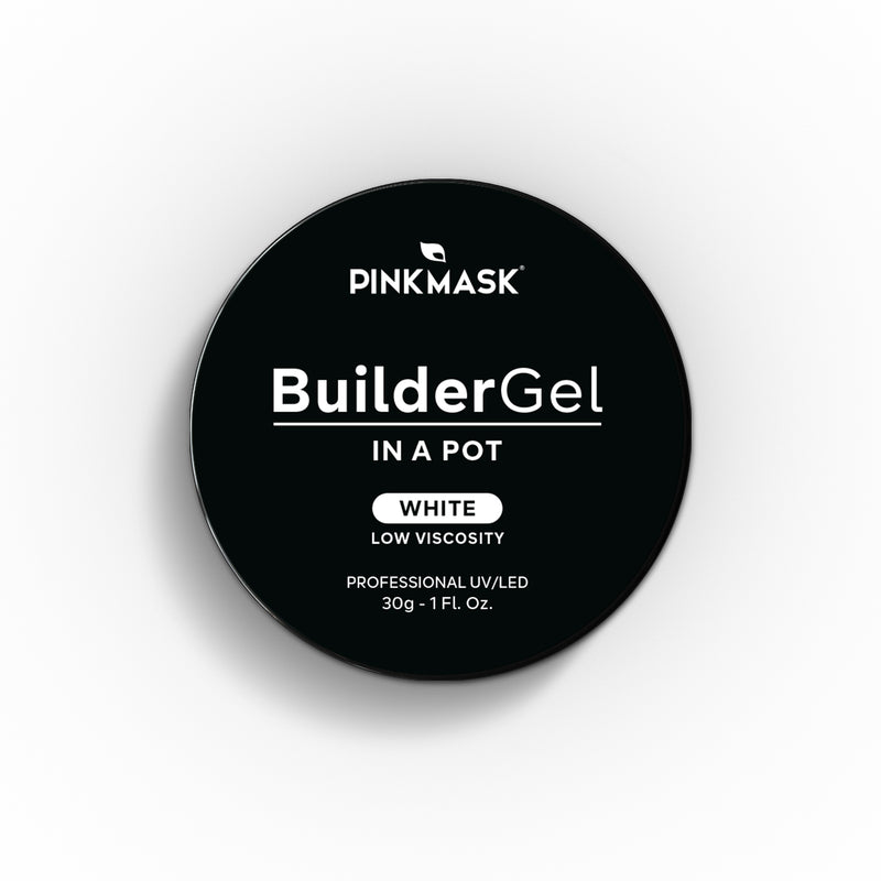 Builder Gel in a Pot - White - Pink Mask USA - Gel Polish