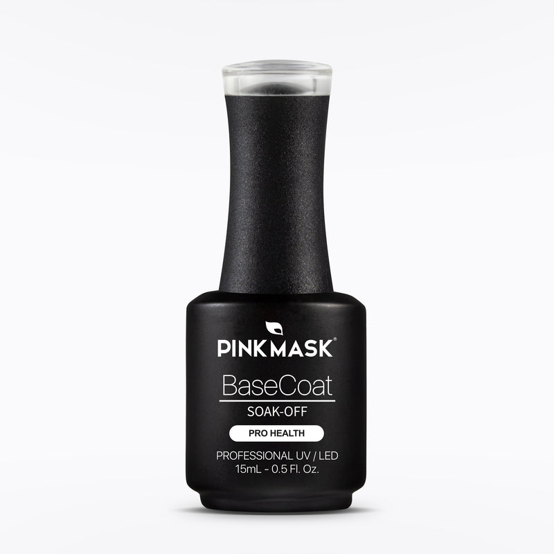 Gel Color - Rubber Base Coat Clear - Pink Mask USA - Gel Color Rubber - Gel Polish