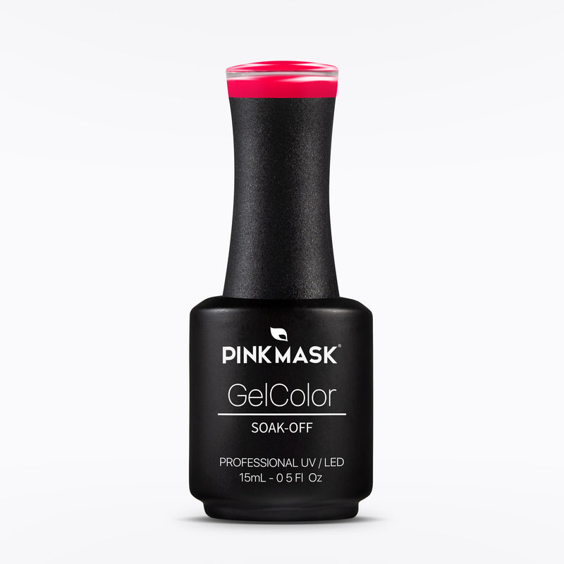 Gel Color - Ruby Red - NEON Col. - Pink Mask USA - Gel Polish
