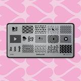 Stamping Plate: LOVE YOU - Pink Mask USA - Stamping Plates - Gel Polish